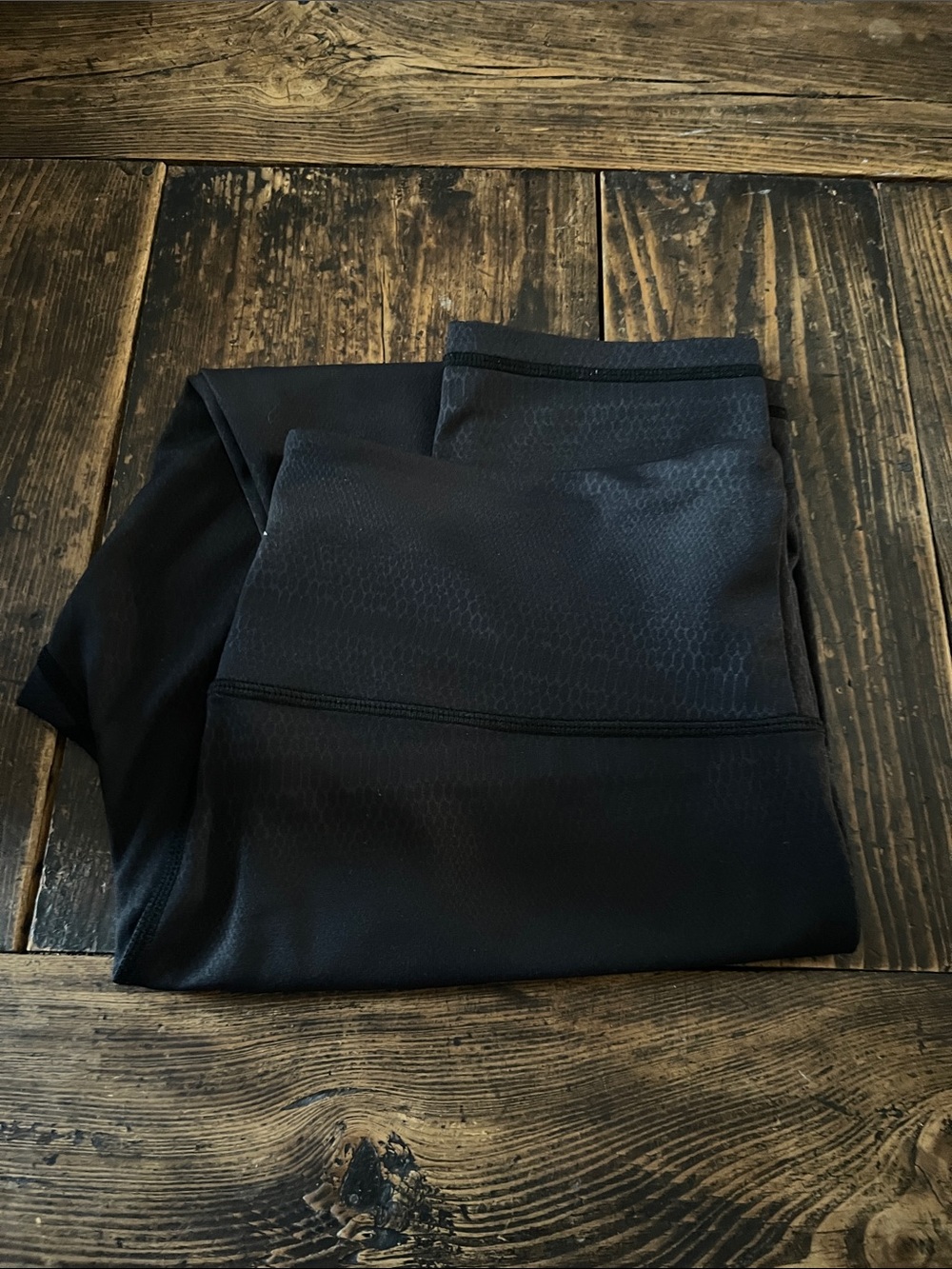Zyia Black on Black Snake Embossed Leggings